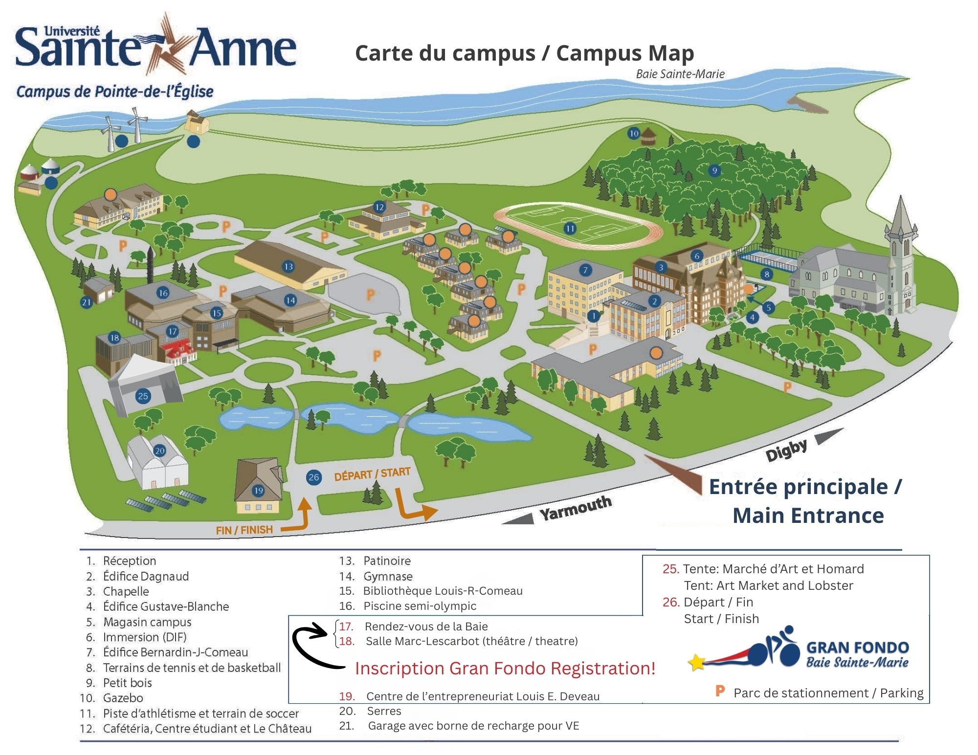 Gran Fondo 2025 U Sainte Anne Map
